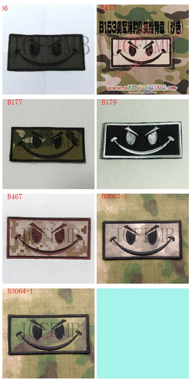 

DEVGRU NSWDG SealTeam6 Smiling face Military Tactical Morale Embroidery patch