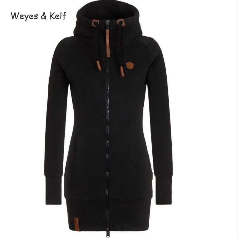 Weyes& Kelf, S-5xl размера плюс, с капюшоном, на молнии, с длинным рукавом, толстовки для женщин,, на молнии, Флим, проданный, Толстовка для женщин, худи Kpop