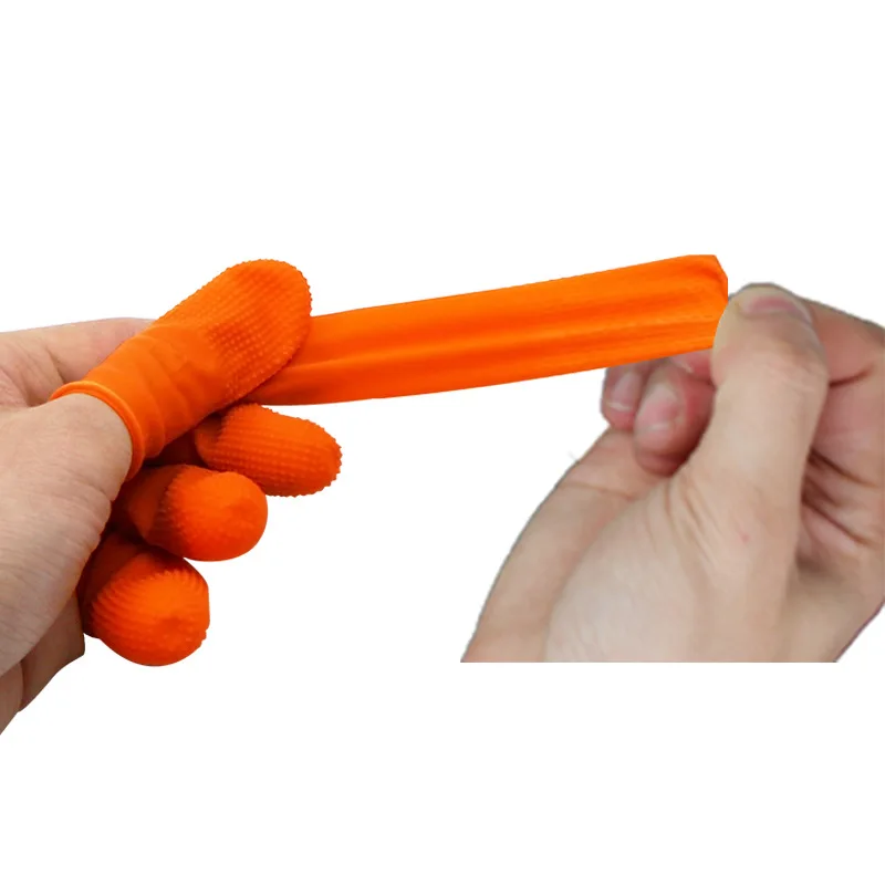 

1 Bag Antistatic Durable Latex Finger Cots Safety Gloves Antislip for Chalk Electronic UY8