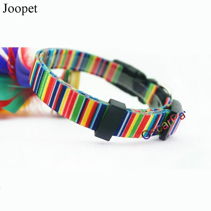 Горячая продажа нейлоновая тесьма Радужный ошейник собачий поводок для кошек