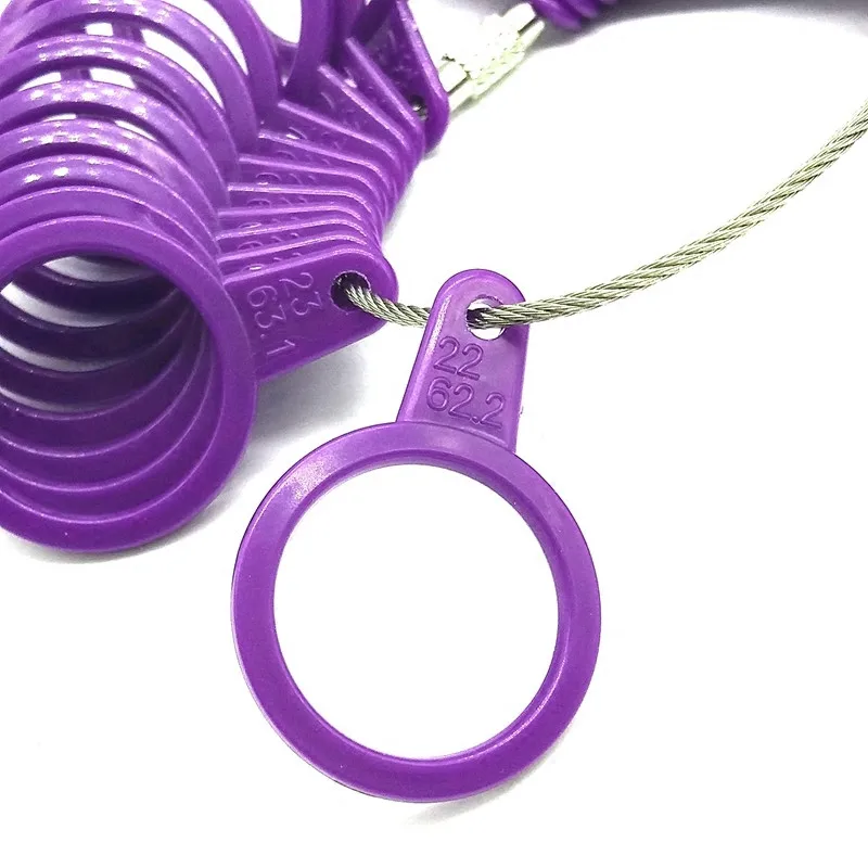 

1 set Plastic Finger Ring Sizer measure finger sizing tools rings size Jewelry Making supplies measuring tool EU HK US