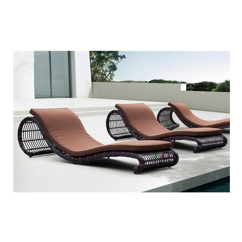 Оптовая продажа уникальная ротанговая кровать для дня последний дизайн плетеная