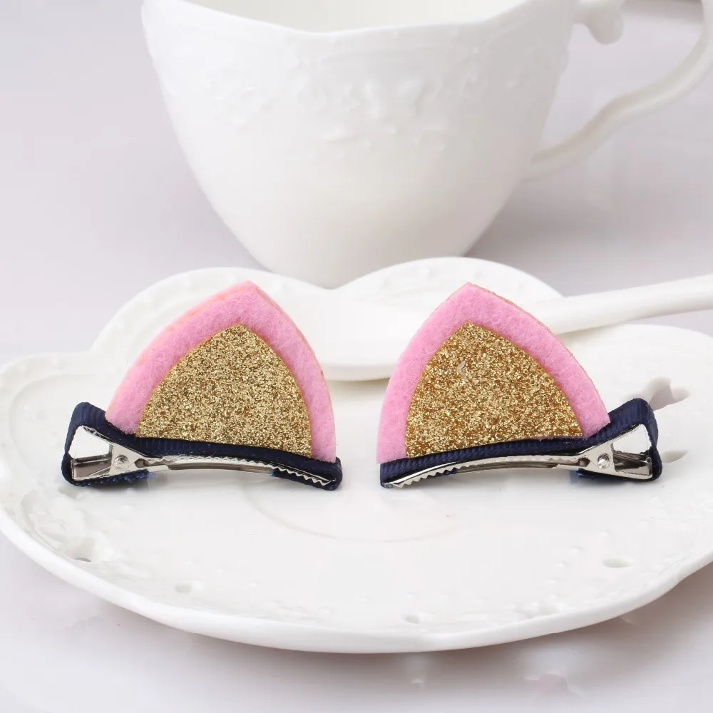 Новинка для детей заколки волос с кошачьими ушками M MISM рождественский подарок