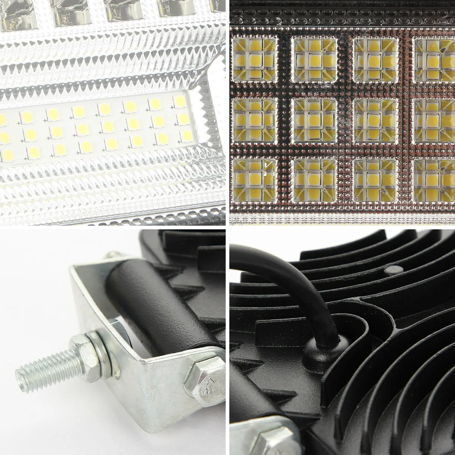 126 W 6000 K грузовые Автопогрузчик рабочие огни 45LED внедорожный внедорожник рабочий свет Бар Яркий Фокусируемый луч дальнего света противотуманная фара