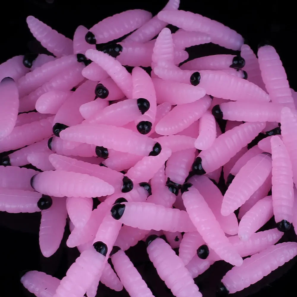 pink QXO 2,5 см 30 шт./лот мягкая Прикормка искусственные приманки для зимней рыбалки силиконовая светящаяся приманка для льда Pva Swimbait воблеры для рыбалки - Цвет: pink