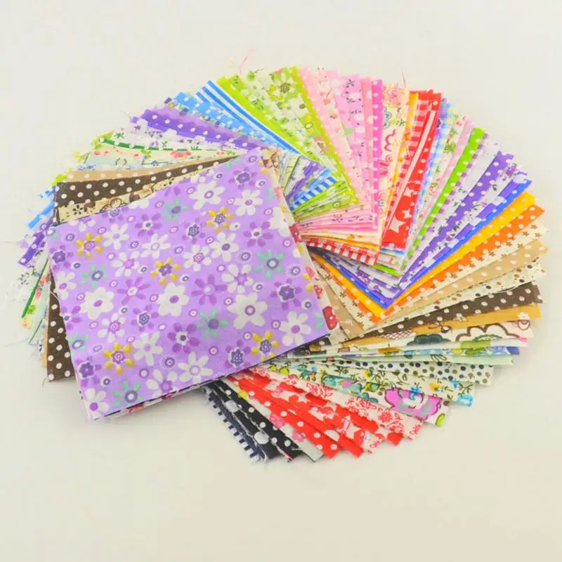 50 шт. 10 см * очарование пакет хлопчатобумажная ткань лоскутное кучу шить Diy для