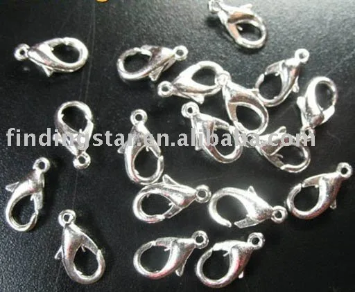 Бесплатная доставка 500 шт посеребренные фотозастежки 12 мм|parrot clasps|silver plated lobster