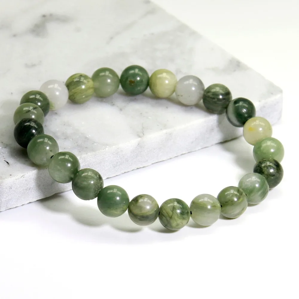 Браслет эластичный с бусинами из натурального камня для мужчин и женщин|natural stone