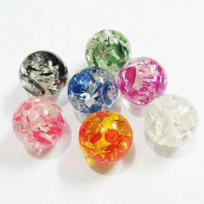 Новинка! Оптовая продажа прозрачные бусины с эффектом цветов для детского
