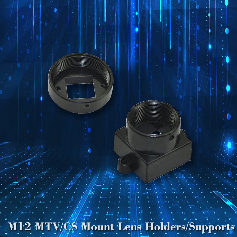 

M12/CS Mount Lens Holder Mixed 1pcs M12 MTV+1pcs CS Metal Lens Mount CCTV Security Camera Supports Bracket Adapter Connector