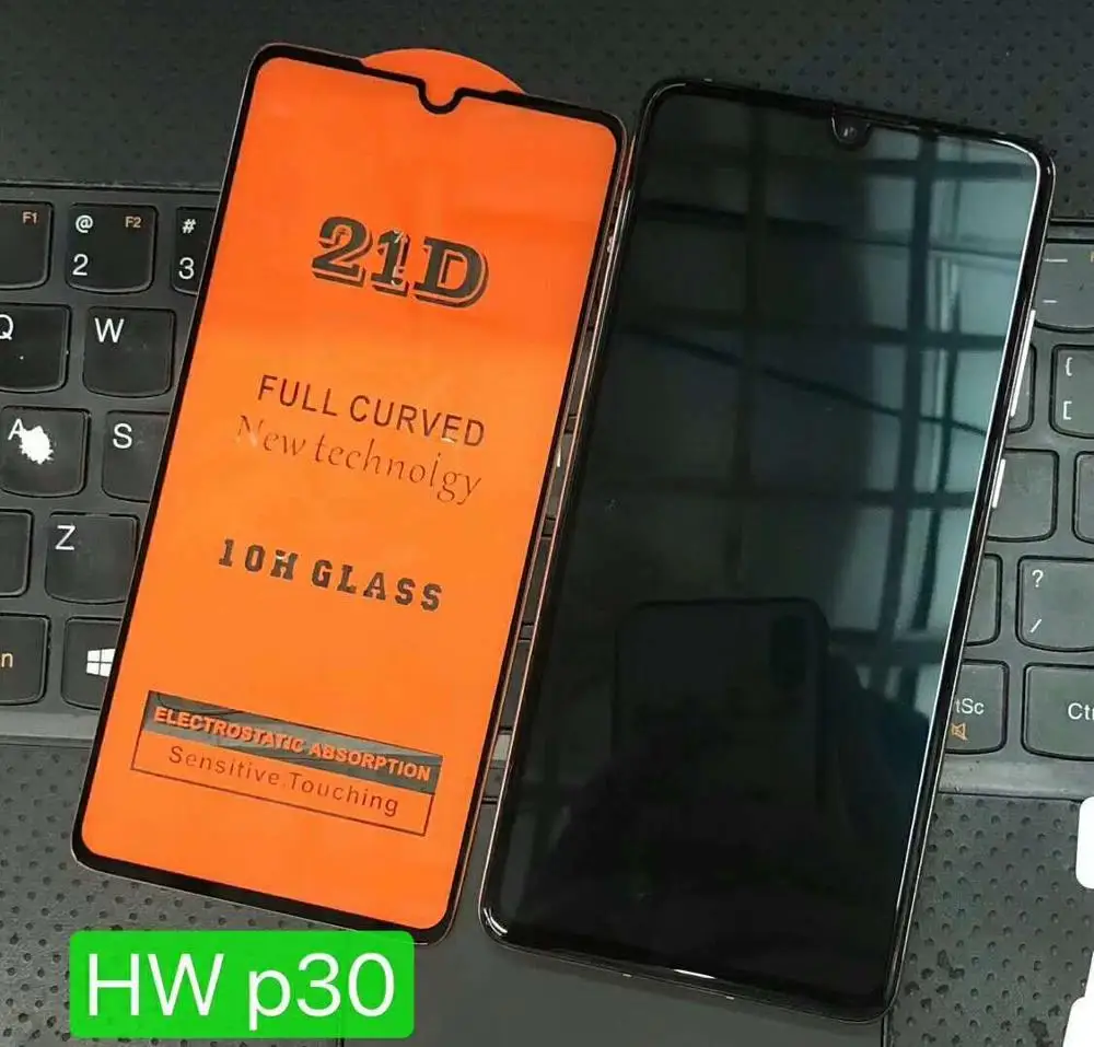 5Pcs 21D Full Glue Tempered Glass Screen Film For Huawei P30 Pro P20 Lite 2019 Nova 5i 5 | Мобильные телефоны и