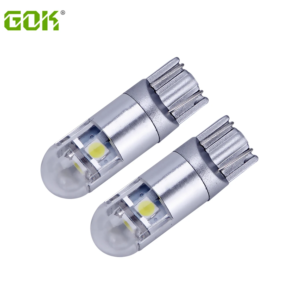 10 шт. T10 Светодиодные лампы белого цвета 168 501 W5W светодиодные клиновидные 3smd 3030