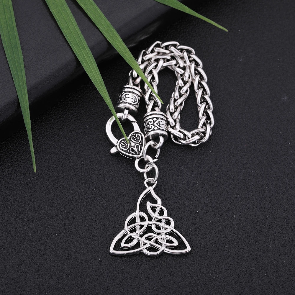 Рыболовный крючок религиозный Triquetra узел цинковый сплав античный посеребренный