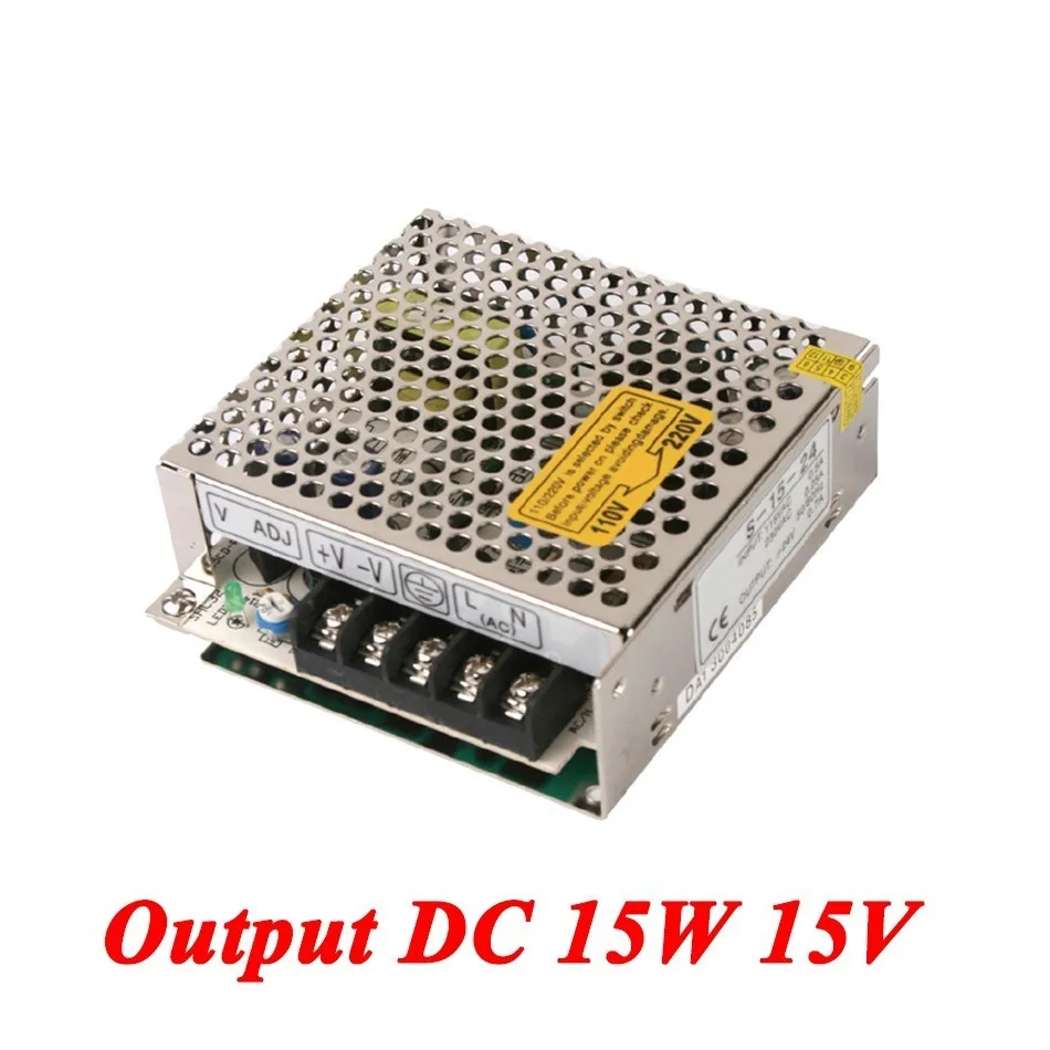 S 15 Mini ac dc источник питания Вт в 1A для светодиодного драйвера smps 110 В/220 В до в|ac-dc