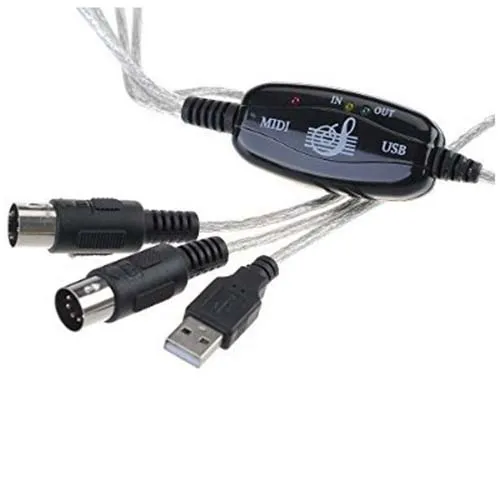 Кабель переходник для ПК в музыкальную клавиатуру|midi cable|keyboard adapteradapter cord |