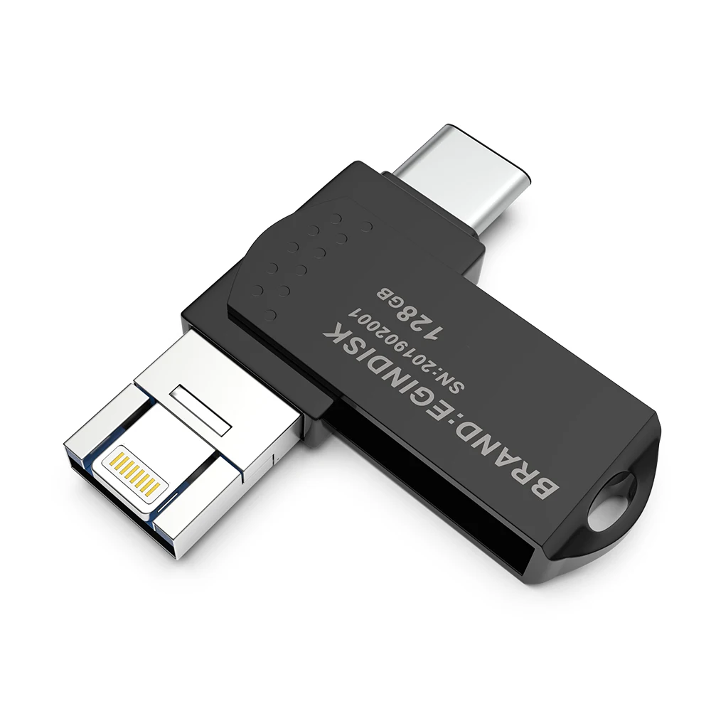 Usb флеш накопитель type c для iOS/Android с накопителем Lightning/type c/usb iPhone 6 S P 7 8 X XS XR Otg флэш