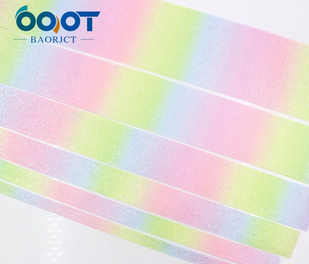 OOOT BAORJCT 1710058 38mm 5yards 10mm 10yards flash Ribbons Thermal transfer Printed grosgrain Wedding Accessories DIY handmade | Дом и сад