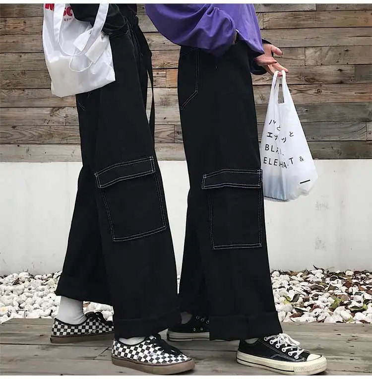 Повседневные джинсы унисекс винтажный стиль модная брендовая Женская одежда