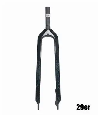 29er bkack TOSEEK 26/27. 5/29 дюймов труба из углеродистого волокна 3K полностью из углеродного волокна, 1-1/" Велосипедная вилка Mtb горный велосипед вилка, части велосипеда - Color: 29er bkack