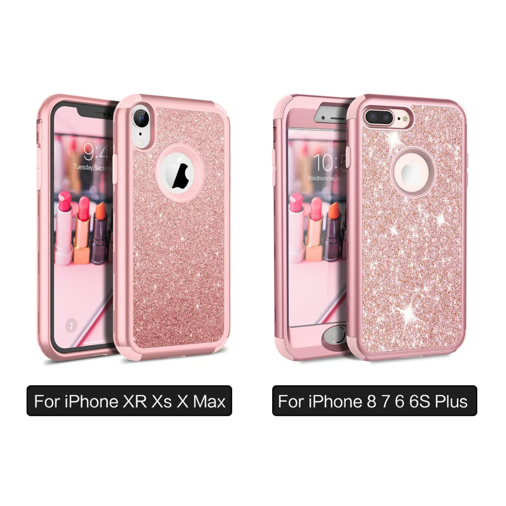 Чехол Grandever для iPhone 7 8 Plus 6 6s X силиконовый чехол из поликарбоната розовое золото