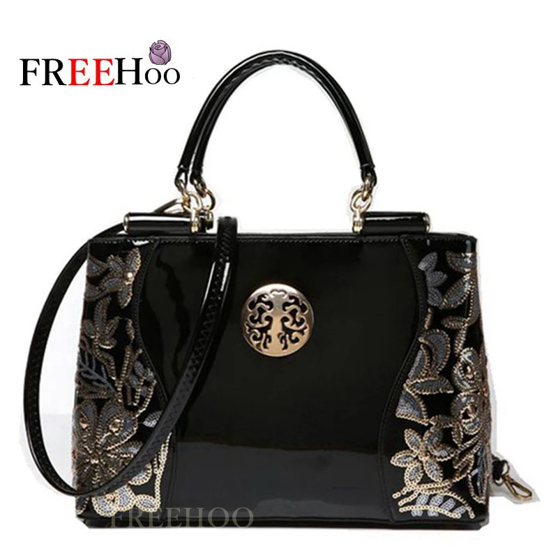 Сумки для Для женщин 2019 из лакированной pu искусственной кожи сумки bolsa feminina сумка