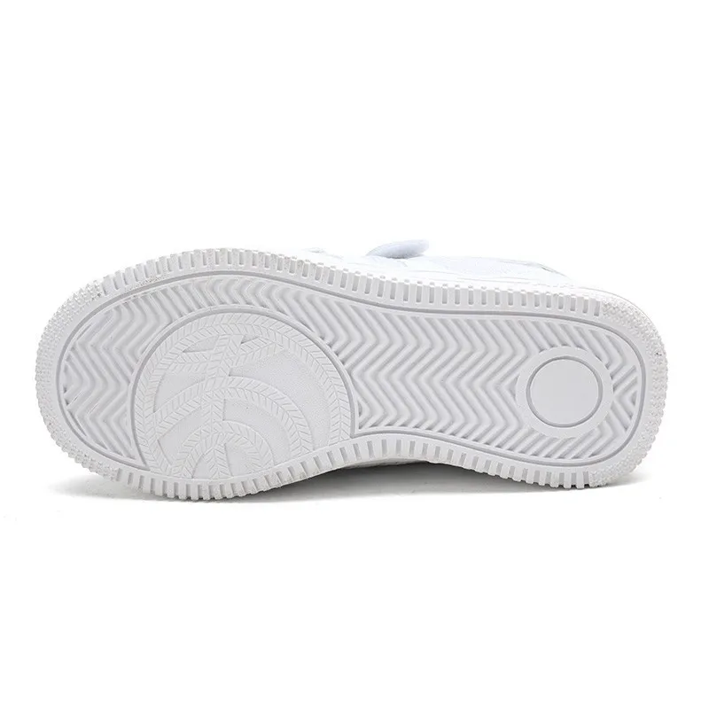 Kid Running Shoes White Sneakers For Boys Sport Shoes Pu Leather Tenis Infantil Girls Footwear Velcro Casual Chaussure Enfant