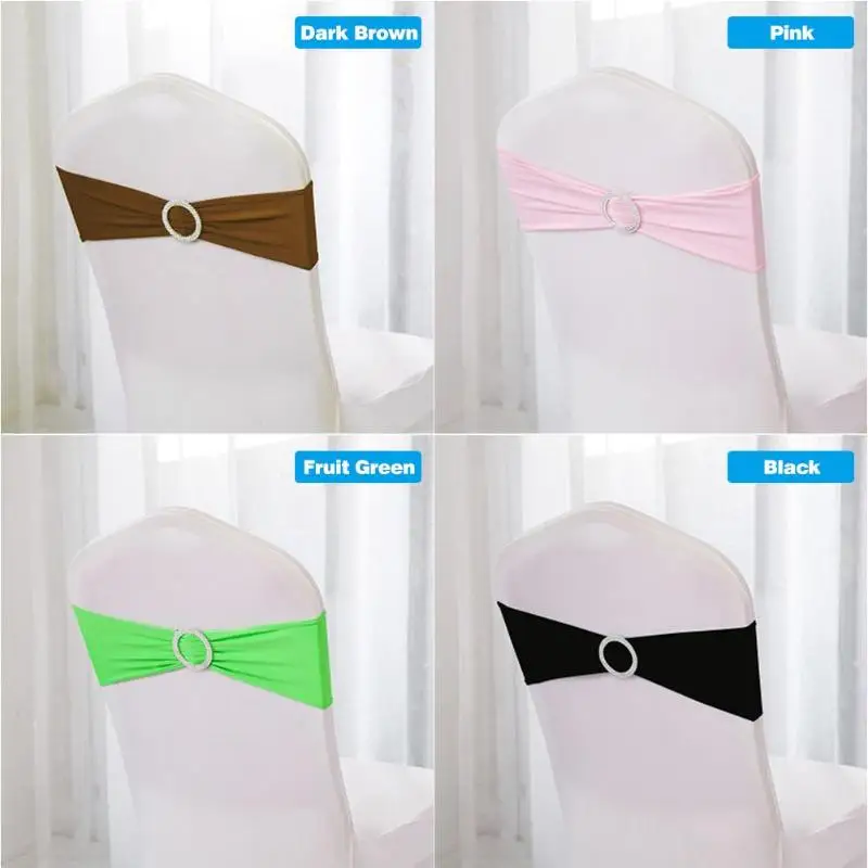 Бантик спандекс Чехол для стула пояс стрейч хлопок чехлы стульев с пряжкой