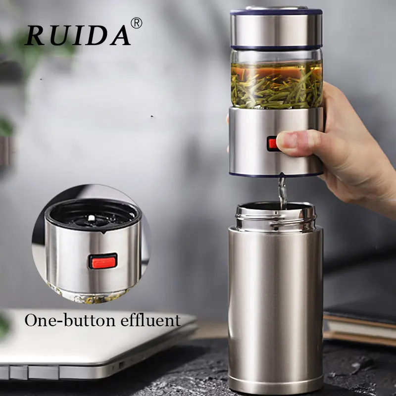 RUIDA 570 мл нержавеющая сталь портативная уличная Термокружка термос бутылка чай Термокружка с чай Insufer вакуумные термосы для офиса