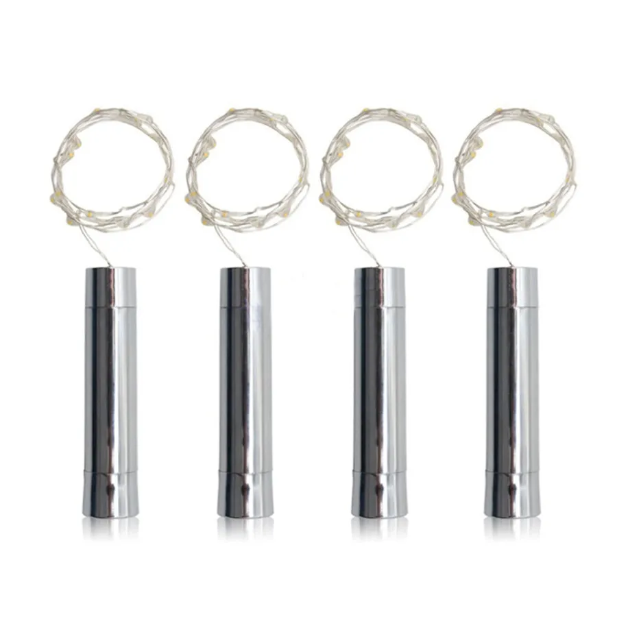 

Thrisdar 8pcs 2M 20 LED Glass Wine Bottle Stopper Copper LED String Light Light AA Battery Powered Cork Shaped Christmas Light