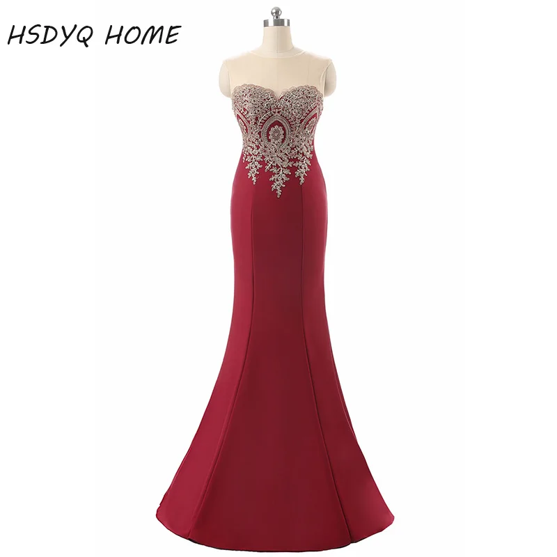 Женское вечернее платье с открытой спиной Красное Кружевное длинное юбкой годе