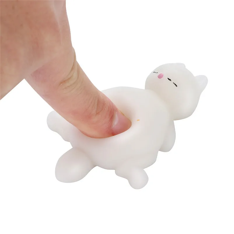 Вязкой Squishyies Моти ленивый кот Squeeze Исцеление пупси слизь сюрприз весело каваи