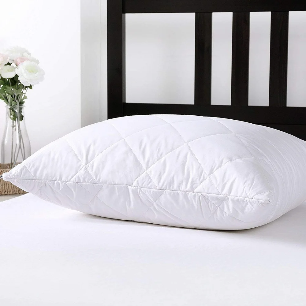LFH Стандартный queen king size, стеганые водонепроницаемый протектор подушки 2 шт./лот из мягкой дышащей ткани постельная подушка крышка Bedbug доказательство