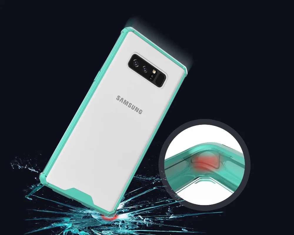 100 шт. 2017 Air Hybrid Clear Coque Кристалл ТПУ Рамки задняя Панцири акриловая крышка Капа Fundas