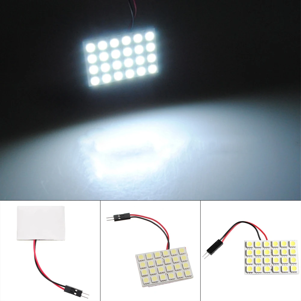 T10 24 SMD 5050 Светодиодный белый светильник автомобильная лампа DC12V Автомобильная