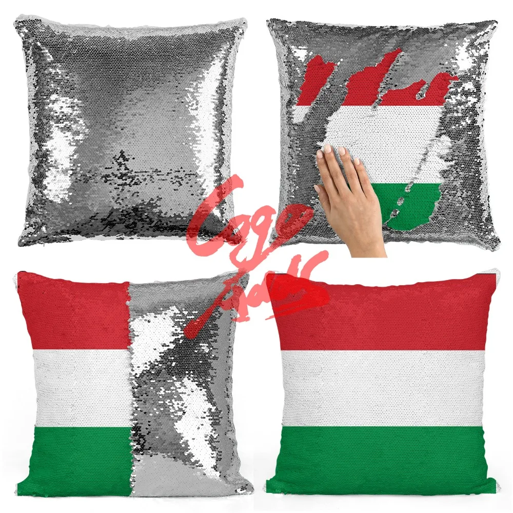 

Hungary decorative throw pillows reversible mermaid sequin pillow case cover dropshipping