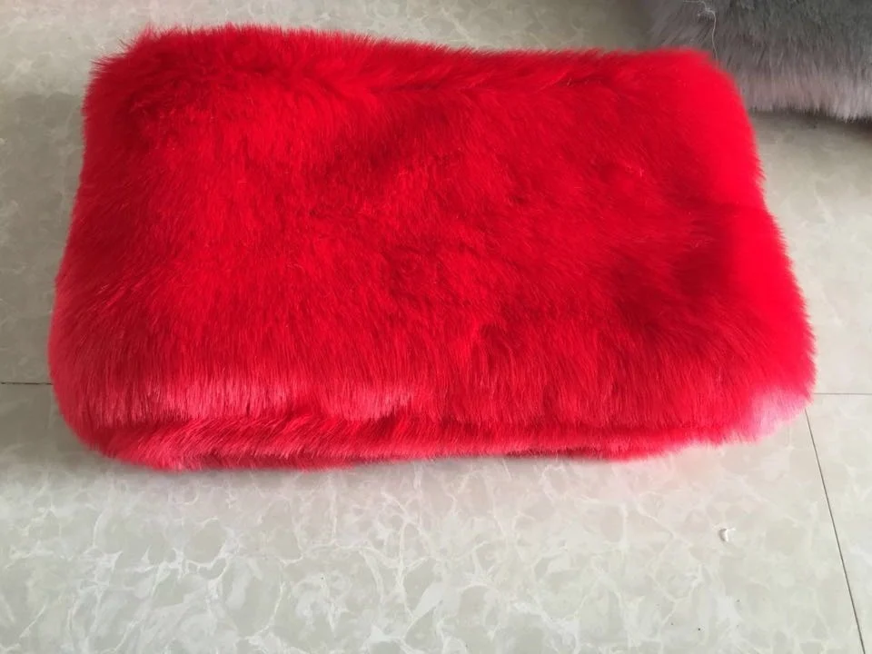 Широкий меховой шарф из искусственного меха пашимина длинный лисьего шаль енота