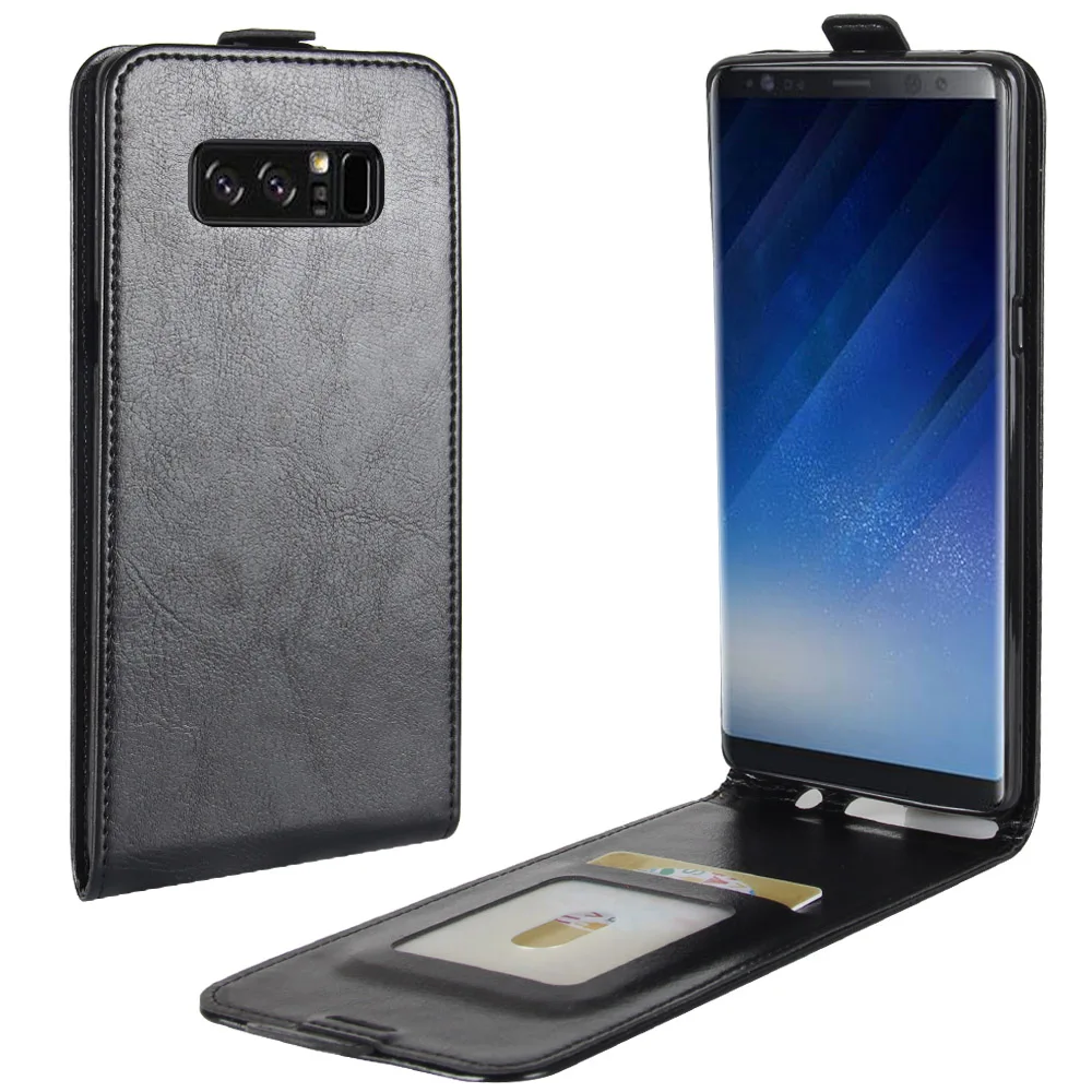 Мобильный Телефонные Чехлы для Galaxy Note 8 чехол раскладушка флип PU покрытие края