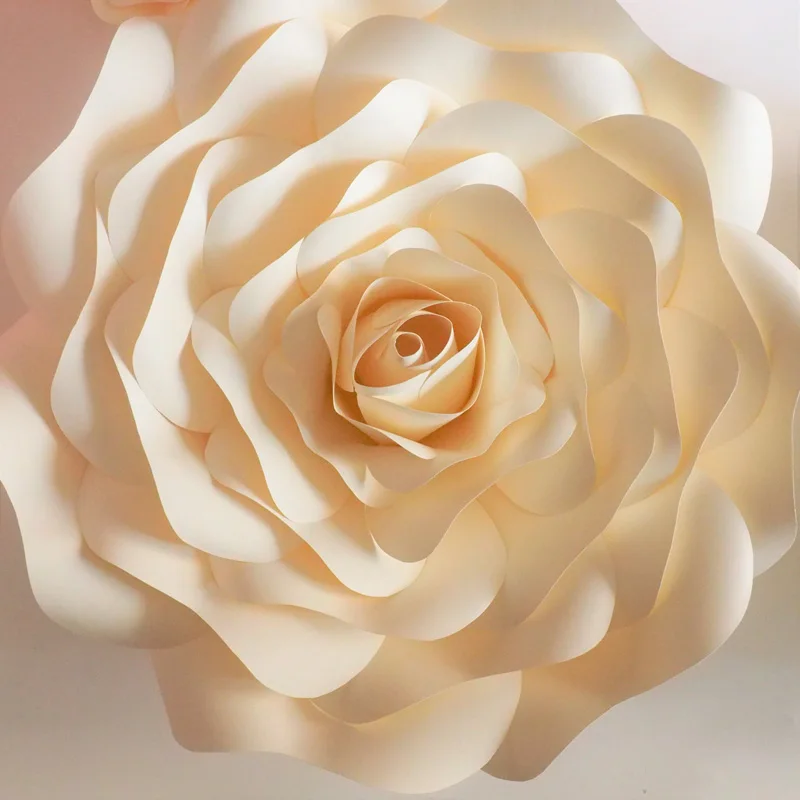 2018 смешанные детские розовые цвета слоновой кости гигантские бумажные розы