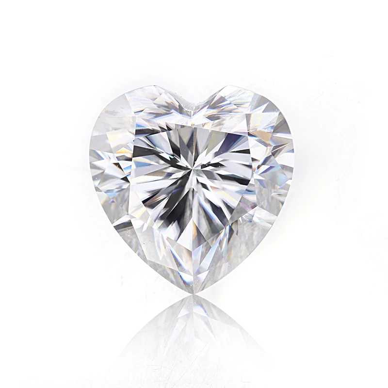 

Heart Shape 5x5mm-12x12mm DEF White Color VVS Clarity Moissanite Loose Gemstones for Jewelry Making