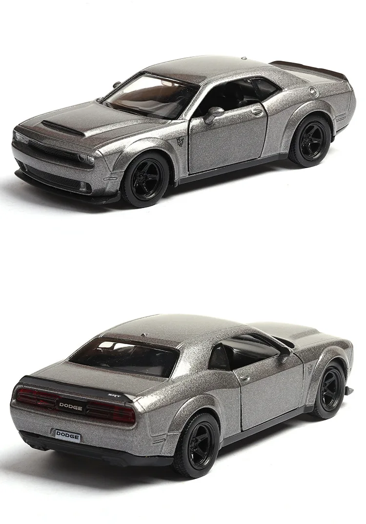 В коробке) Dodge Challenger имитационная модель автомобиля 1:36 модель автомобиля игрушка вытяните назад автомобиль открытая дверь пересечение границы горячая распродажа