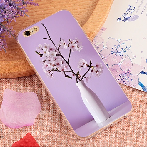 Vase and Flower Print Case Cover for iPhone 6 7 Plus | Мобильные телефоны и аксессуары