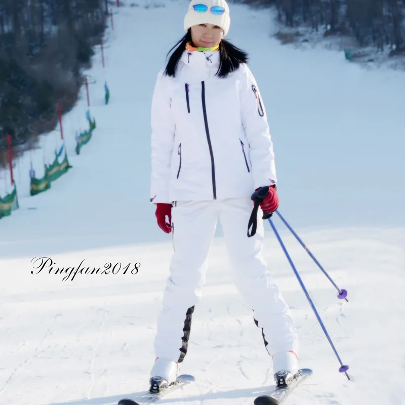 Winter Ski suit Men And Women High Quality Ski Jacket +Pants Snow Warm Waterproof Windproof Skiing Snowboarding Female Ski Suits