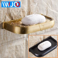 iwjoo modern wall mounted bathroom soap box bathroom brass soap dish storage rack drainage soap dish bathroom accessories