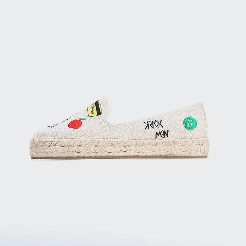 DZYM/сезон весна-лето; Новинка; Canavs espadrilles; женские туфли на плоской подошве в рыбацком стиле; обувь для вождения в этническом стиле; кроссовки; женские лоферы