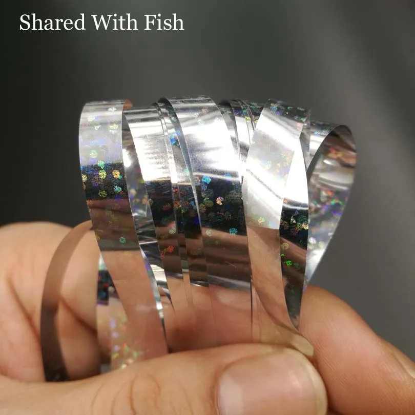 Блестящие полоски для рыбалки нахлыстом 4 шт./лот ширина 5 мм|tying materials|fly tying materialsfly