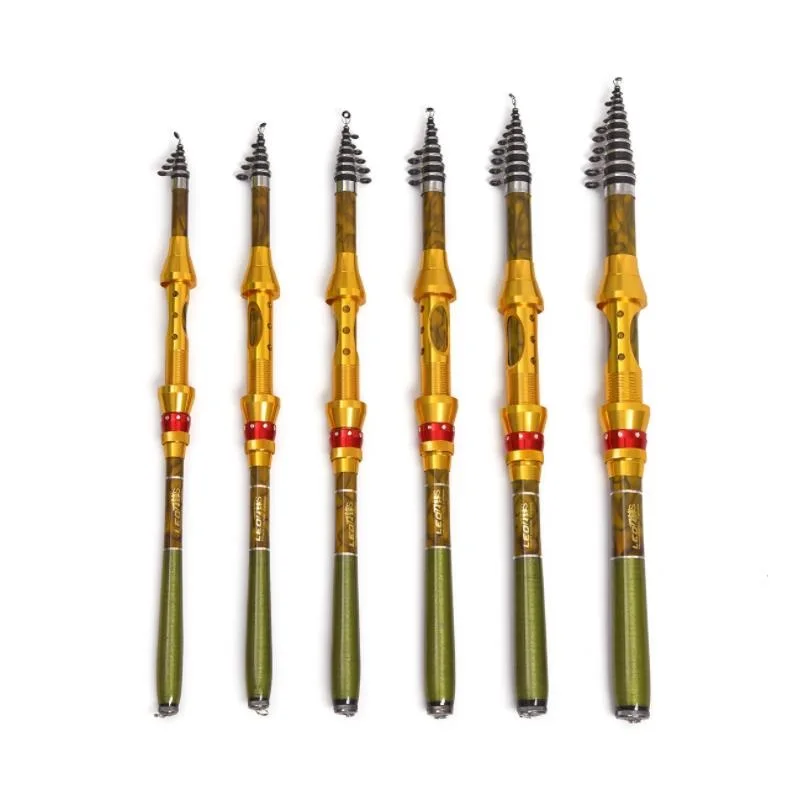 

Sea Fishing Rod Mini Carbon Fiber Rock 1.8M 2.1M 2.4M 2.7M 3.0M 3.6M Gold Color Camouflage Outdoor portable Tool LEO