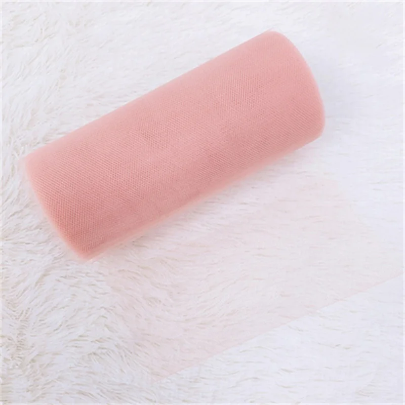 champagne color 25 ярдов 15 см тюль рулон катушка белая органза рулон чистый Тюль органза DIY ткань юбка-пачка девочка душ Декор Свадебный декор - Цвет: champagne color