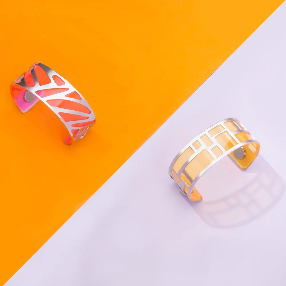 Кремо браслеты для женщин полые и Bijoux Manchette Femme нержавеющая сталь манжета браслет