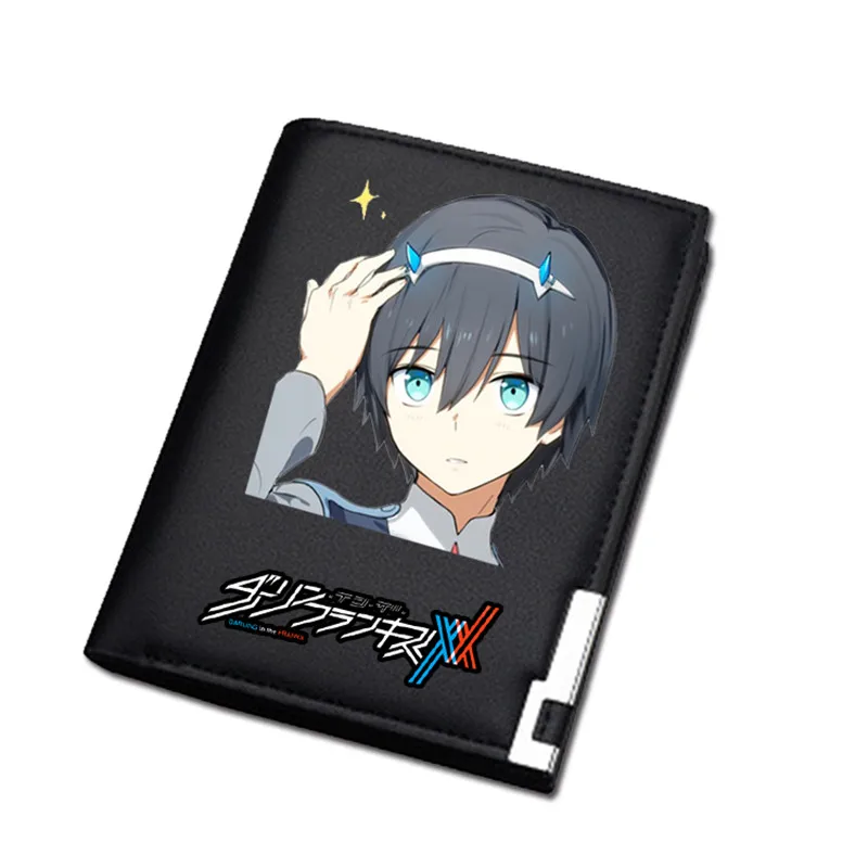 20 Женское портмоне DARLING in the FRANXX, короткий кошелек из искусственной кожи, ноль, два удостоверения личности, держатель для карт, мультяшная сумка для денег, для девочек, Carteira - Цвет: 20