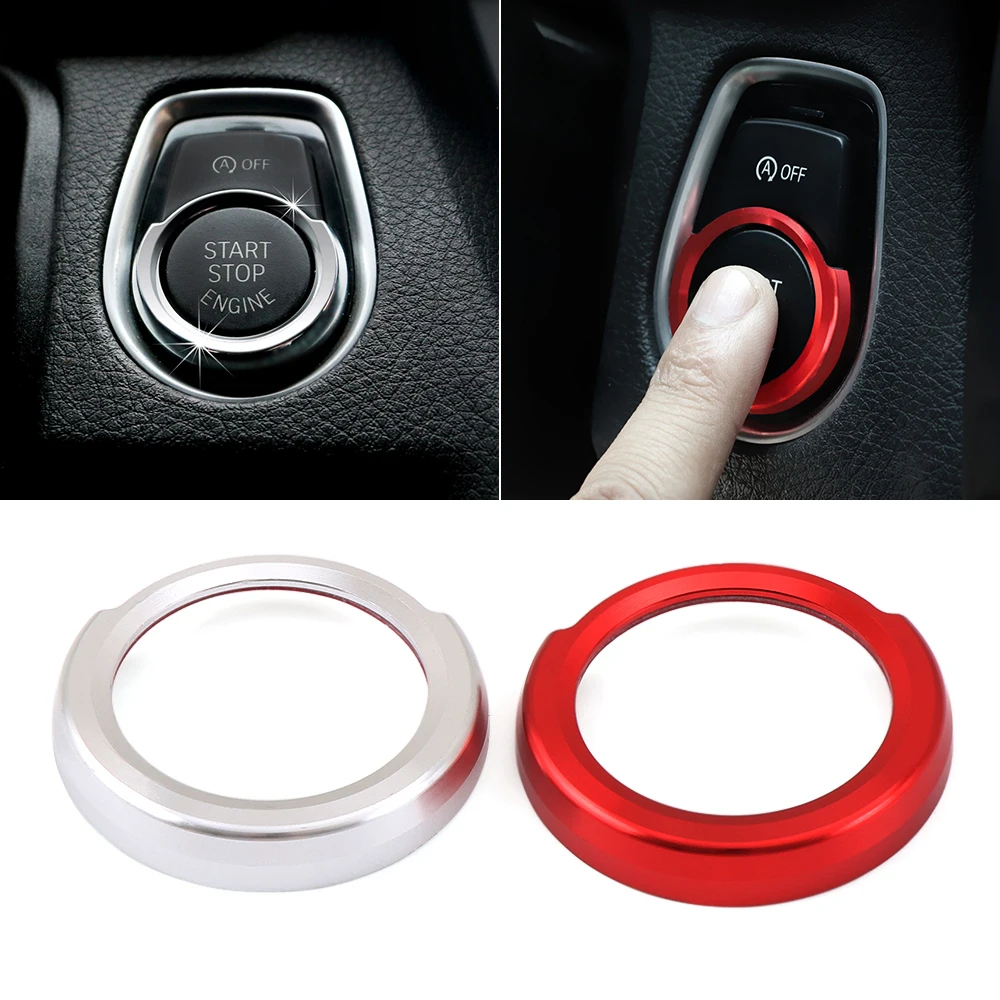 Кнопка запуска и остановки зажигания декоративное кольцо для отверстия ключа